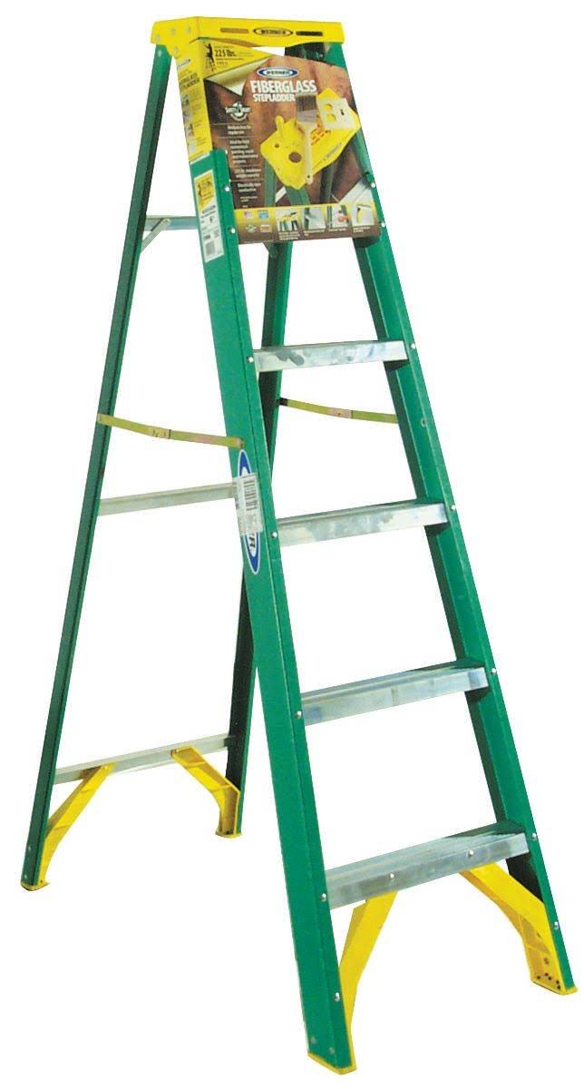 Werner Fiberglass Step Ladder - 6ft