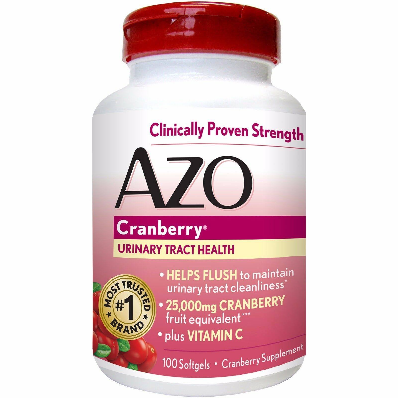 Azo Cranberry Urinary Tract Health Dietary Supplement - 100ct