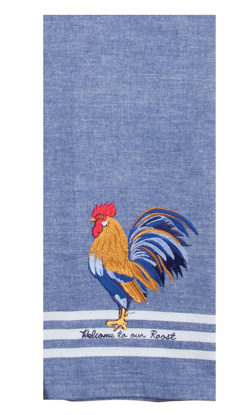 Kay Dee Designs Tea Towel, Blue Rooster