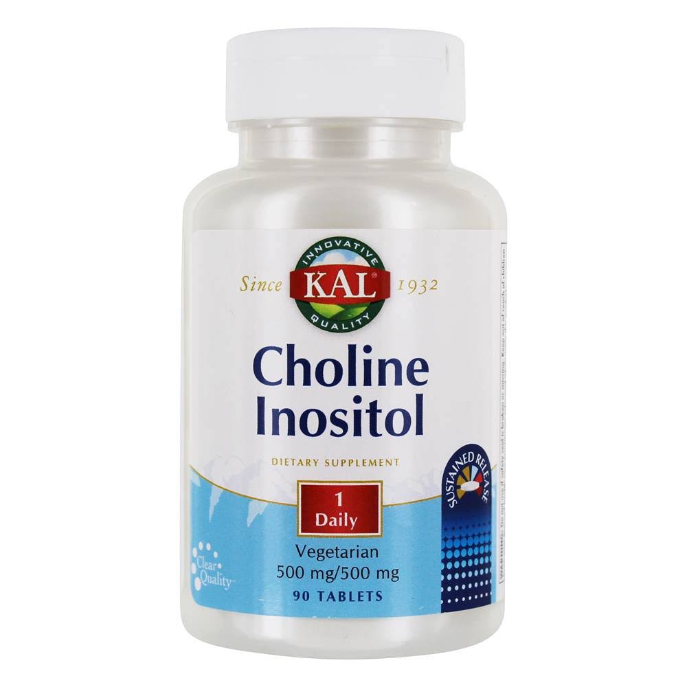 KAL Choline Inositol Supplement - 500mg, 90 Tablets