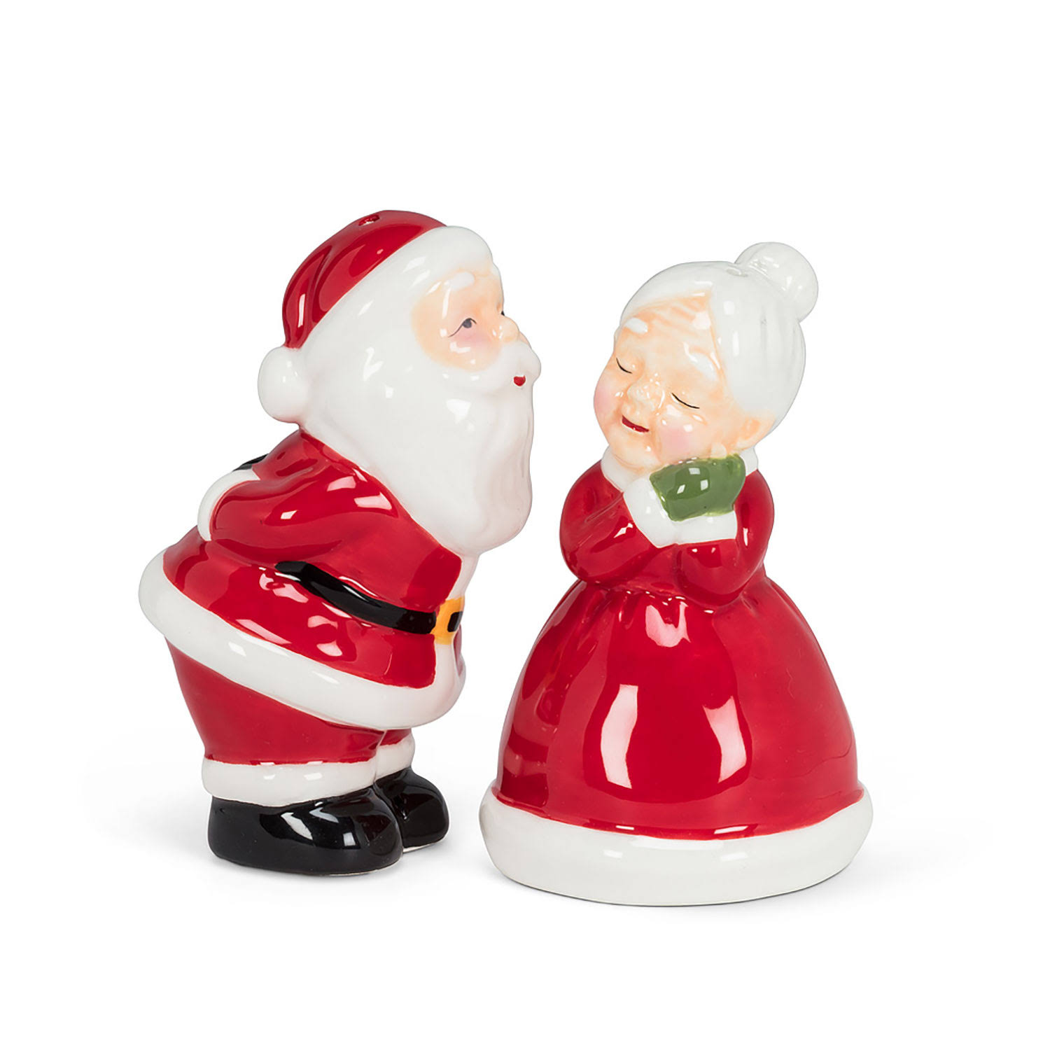 Abbott Salt and Pepper Shakers - Kissing Claus Couple Salt & Pepper Set