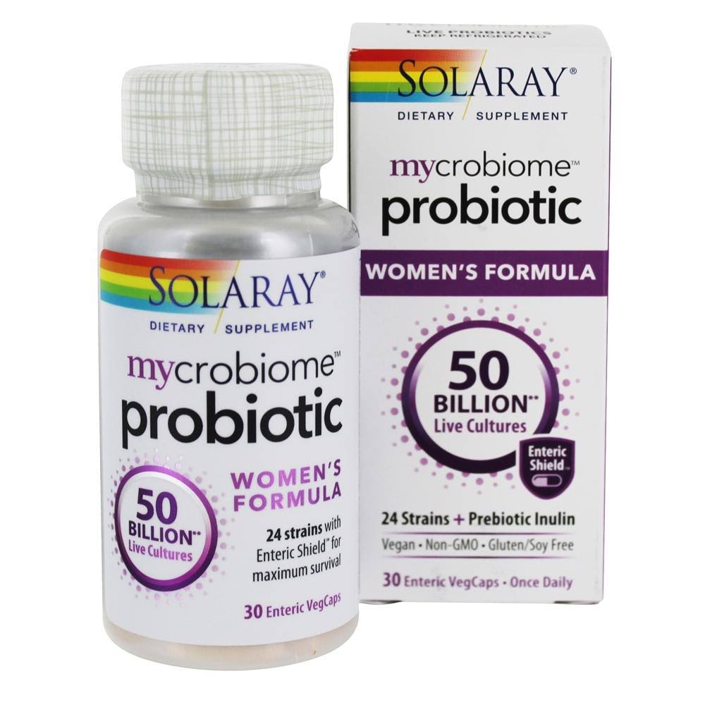 Solaray mycrobiome probiotic Women's Formula, 50 Billion, 24 Strains