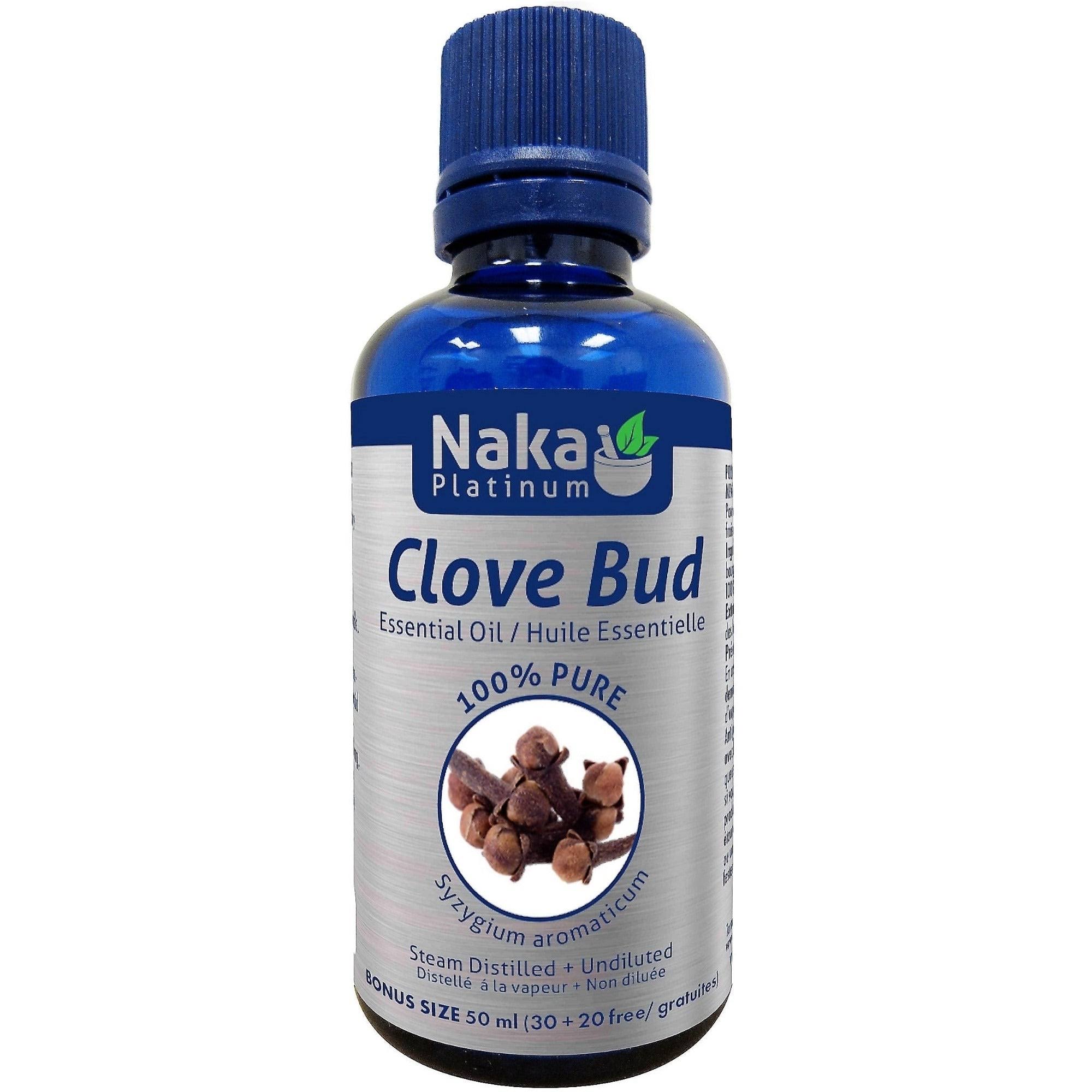 Naka 100% Pure Clove Bud Essential Oil - 50ml + Bonus