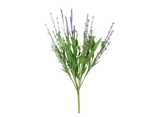20.5" Decorative Artificial Spring Lavender Purple Silk Flower Bush
