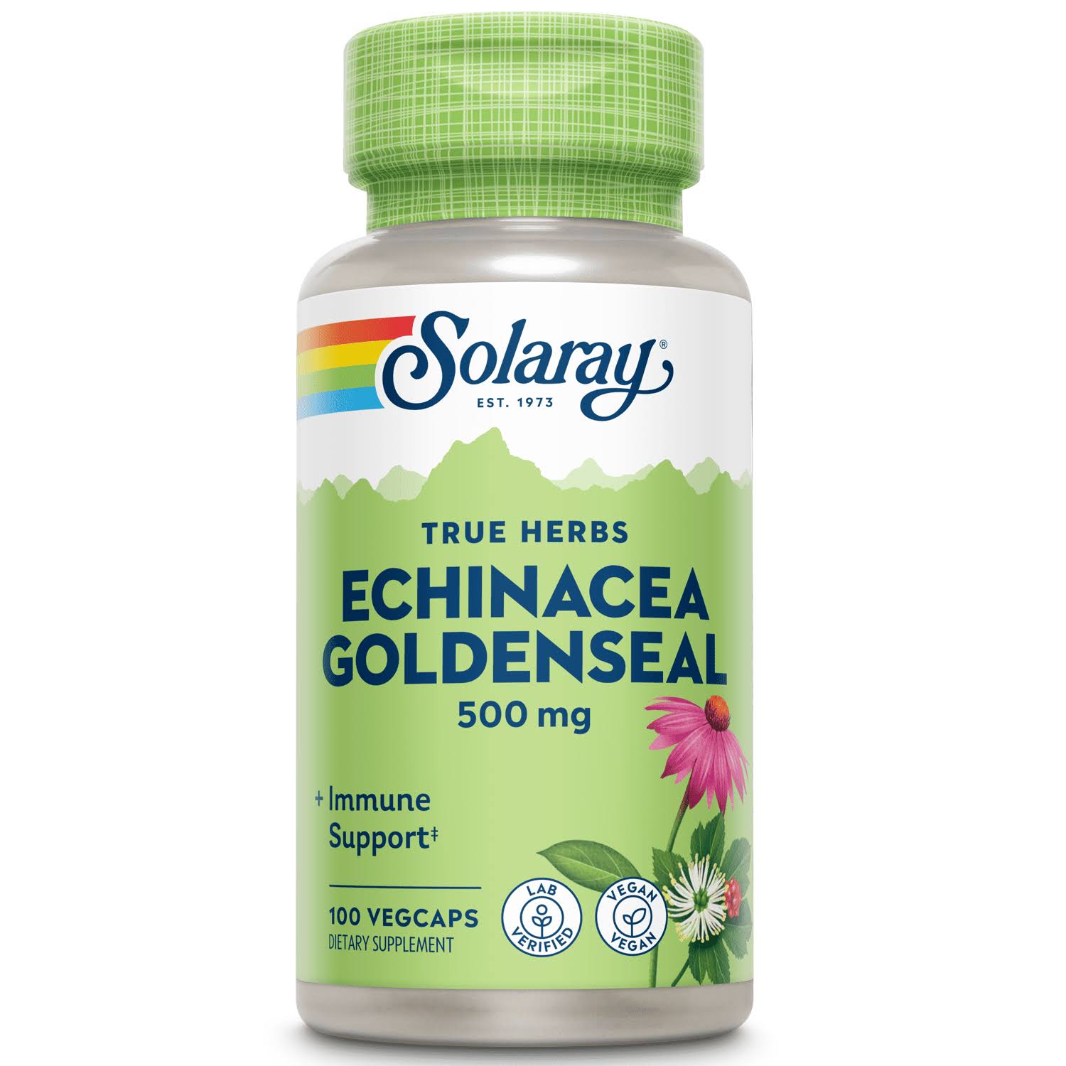 Solaray Echinacea & Goldenseal - 500mg, 100 Capsules
