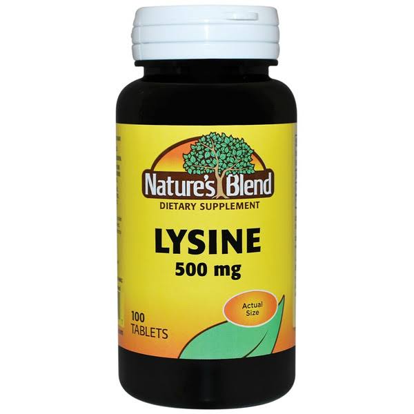 Nature's Blend Lysine Supplement - 500mg, 100tabs