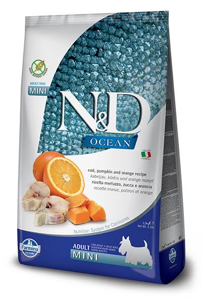 N&D Dog Dry - Ocean Cod, Pumpkin & Orange Adult Mini 15.4lbs