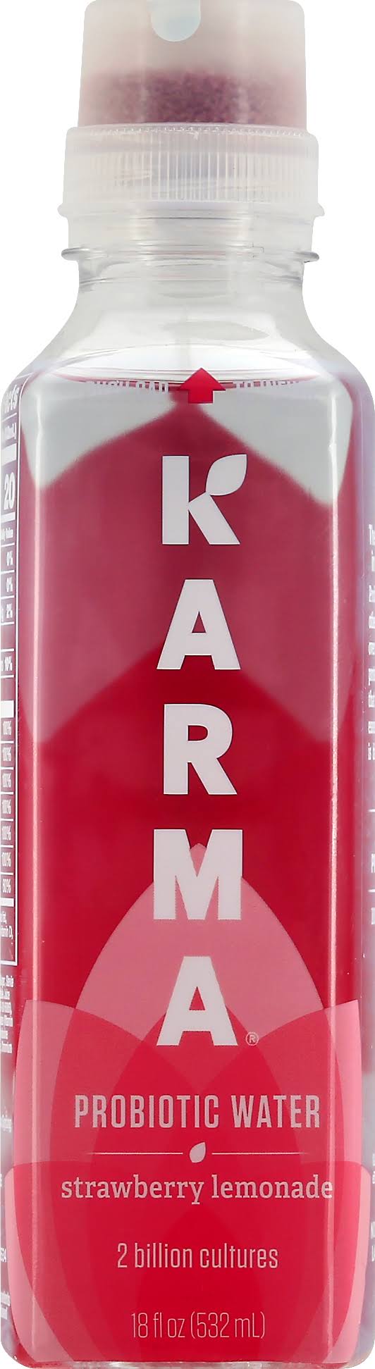 Karma Wellness Water 311294 18 FL oz Beverage Probiotics Strawberry Lemonade - Pack of 12