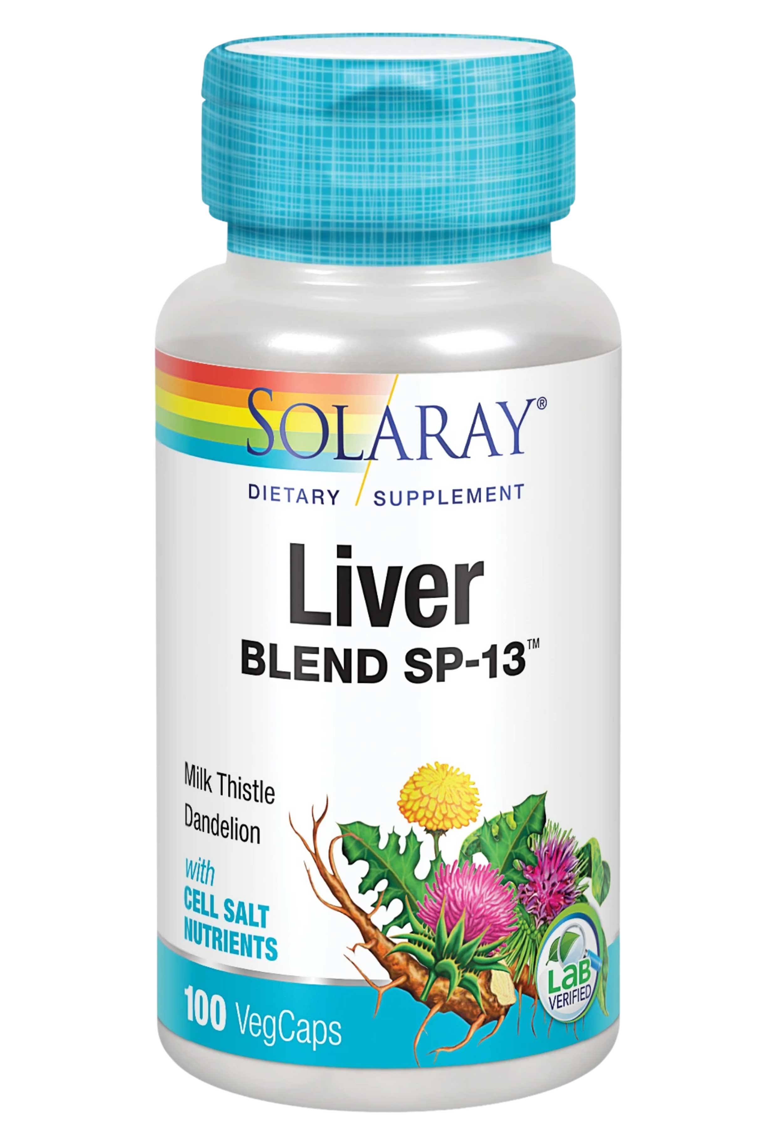 Solaray Liver Blend Sp 13 Dietary Supplement Capsules - 100ct