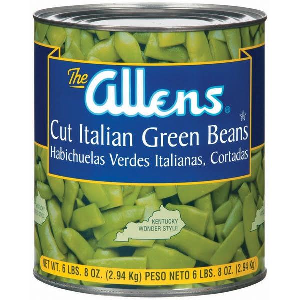 Allens Cut Italian Green Beans - 104oz
