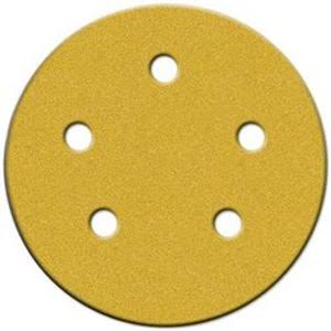 Norton 49217 5 inch x 5 Hole 40 Grit Hook and Loop Sanding Disc (Pack of 25)