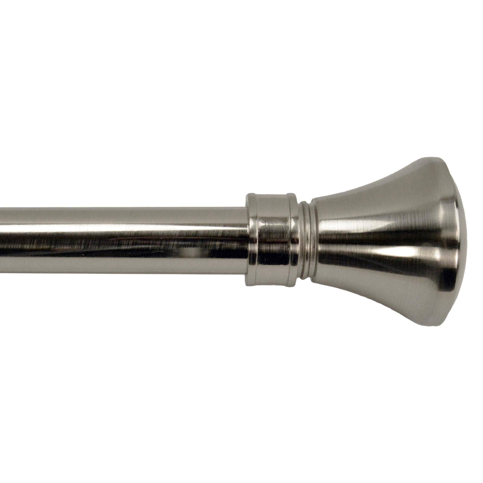 Versailles Home Fashions 86-144-in Lexington Rod with Flare Finial - Pewter/Silver LX0986-50