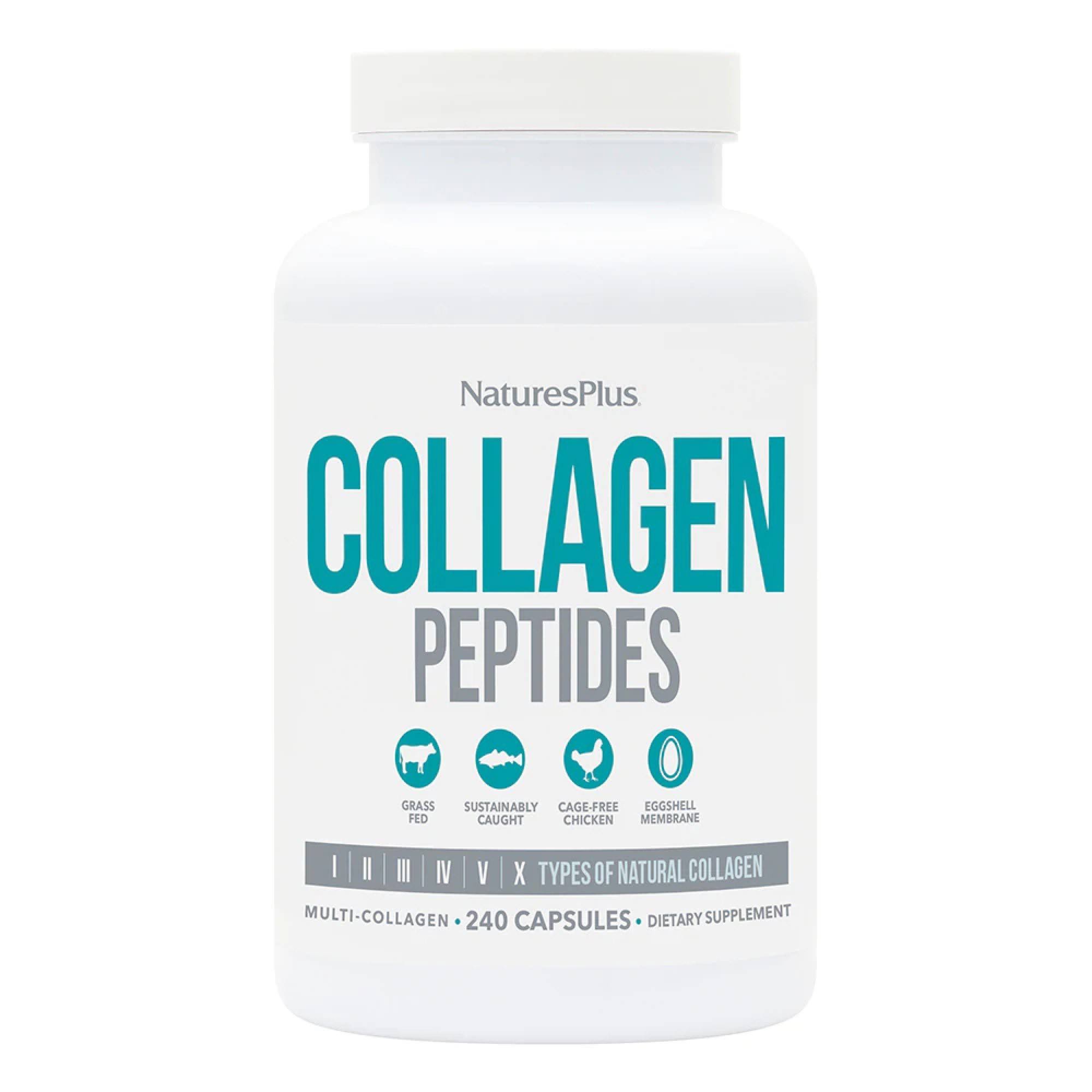 NaturesPlus, Collagen Peptides, 240 Capsules