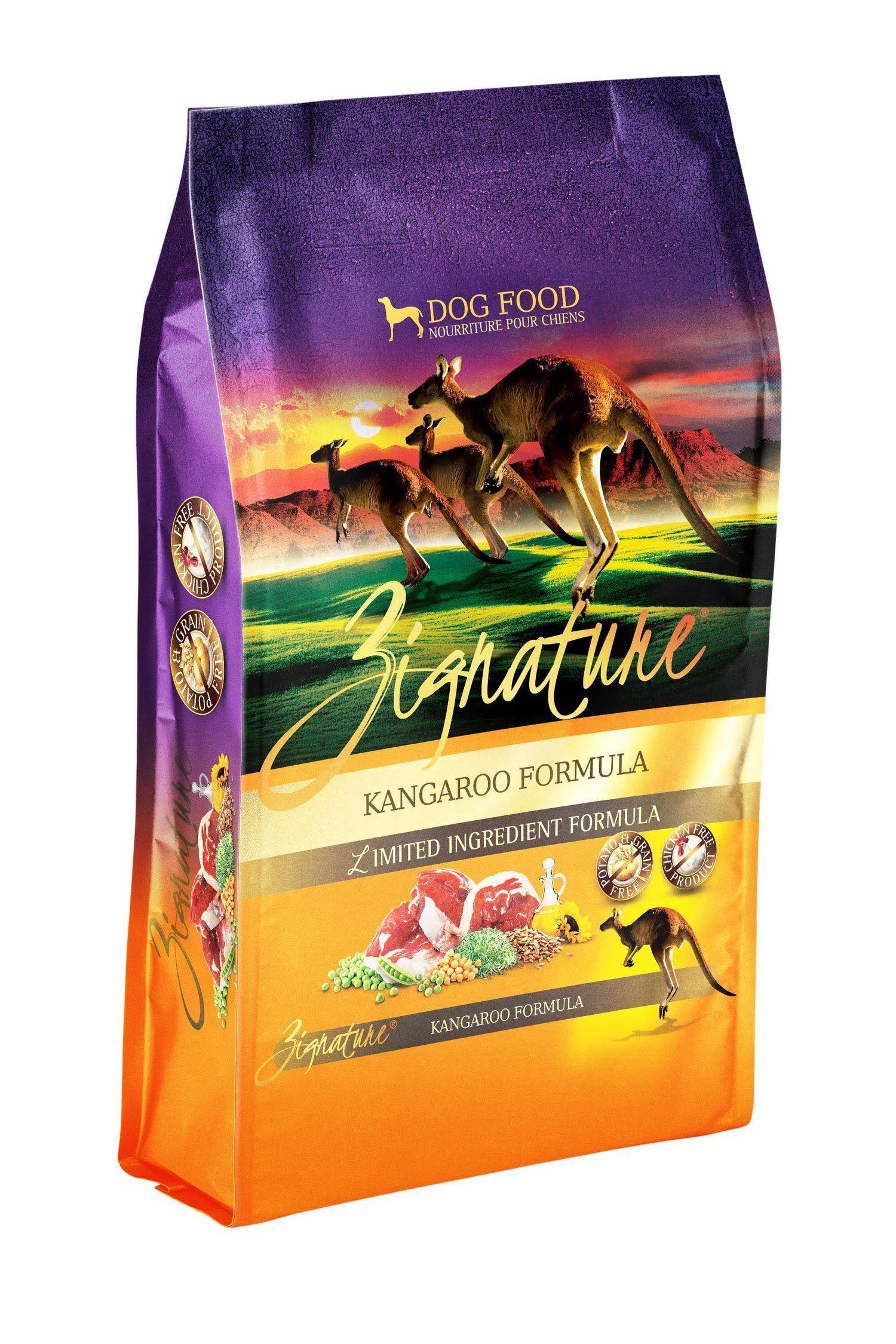 Zignature Kangaroo Formula Dog Food - 4lb