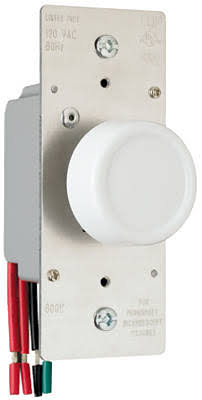 Pass and Seymour Rotary Dimmer Switch - 600W
