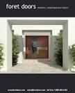 Gallery of contemporary modern wood front entry doors by Foret ...