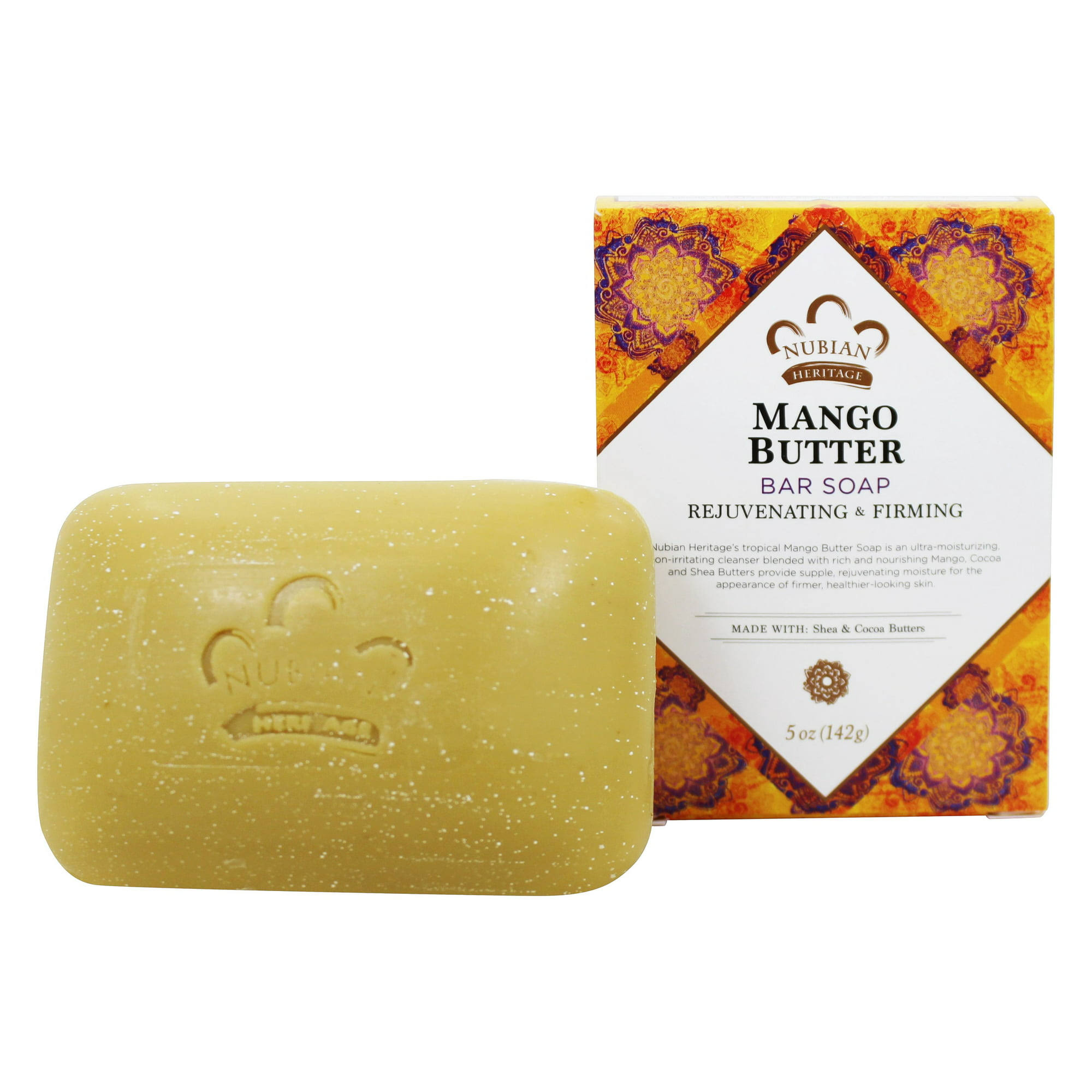 Nubian Heritage Mango Shea & Cocoa Butter Soap Bar - 141g