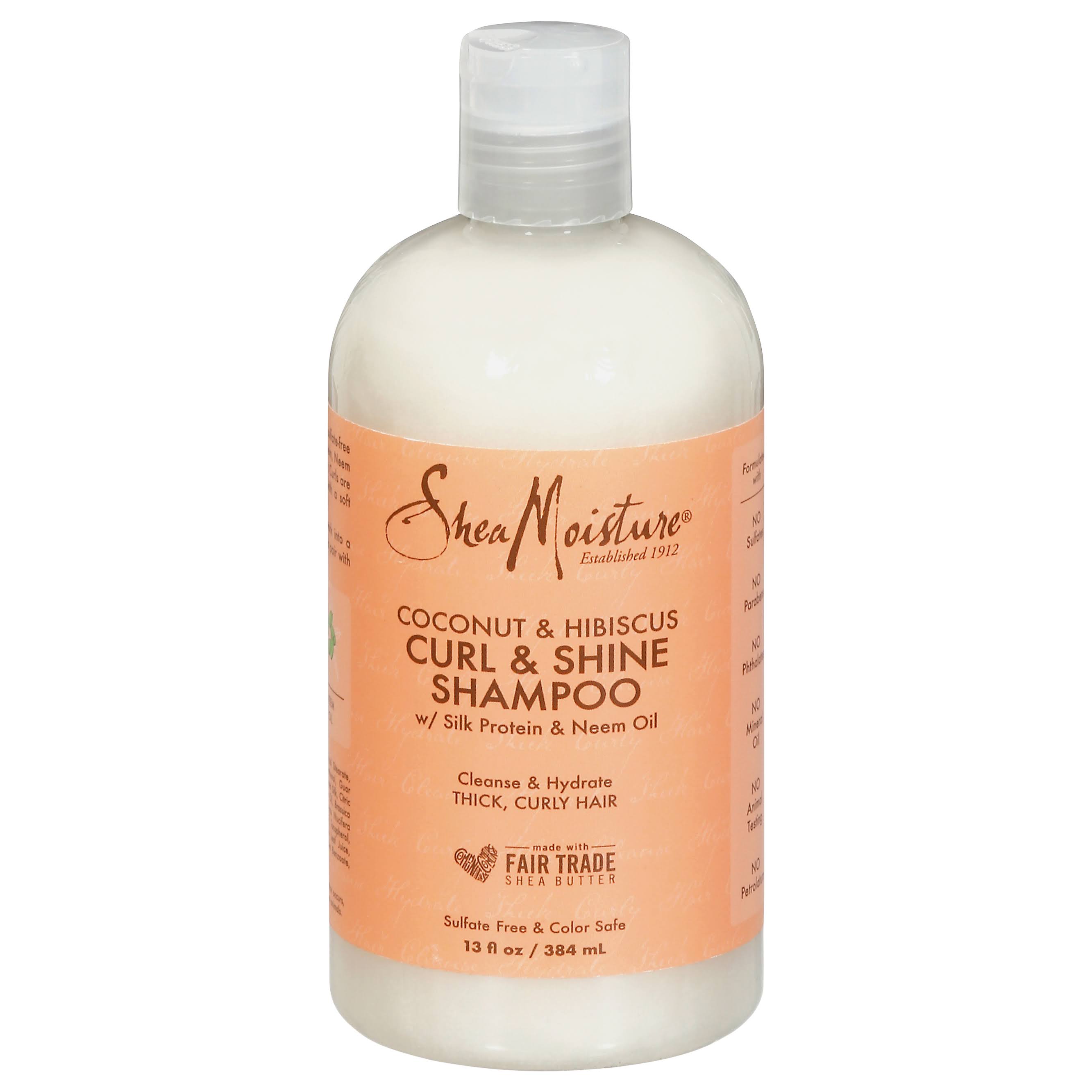 SheaMoisture Organic Curl Control Shampoo - Coconut & Hibiscus, 384ml