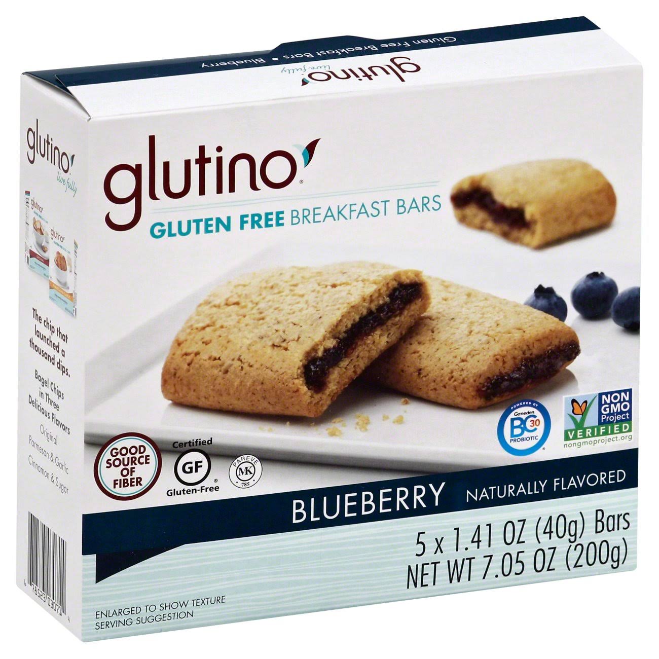 Glutino Gluten Free Breakfast Bars - Blueberry, 5 Count