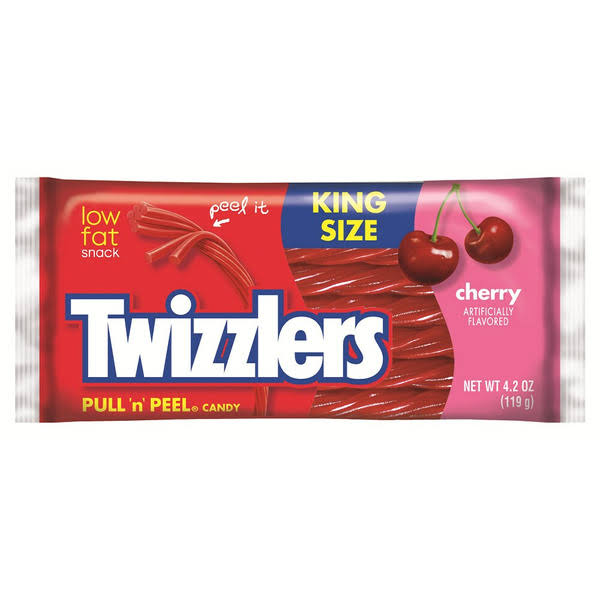 Twizzlers Candy - Cherry, King Size