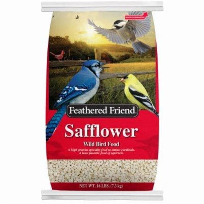 Feathered Friend Safflower Seed Wild Bird Food 5-Lb. Bag 14194