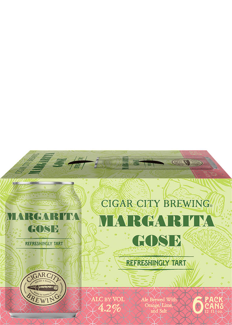 Cigar City Brewing Beer, Margarita Gose, 6 Pack - 6 pack, 12 fl oz cans