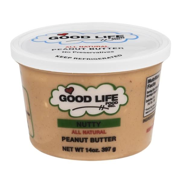 Good Life Food Inc. Peanut Butter Nutty All Natural - 14 oz
