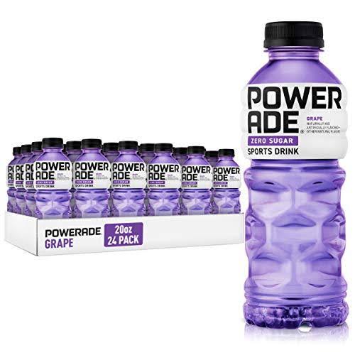 Powerade Zero Ion4 Sports Drinks - Grape, 20 oz, 8 pk