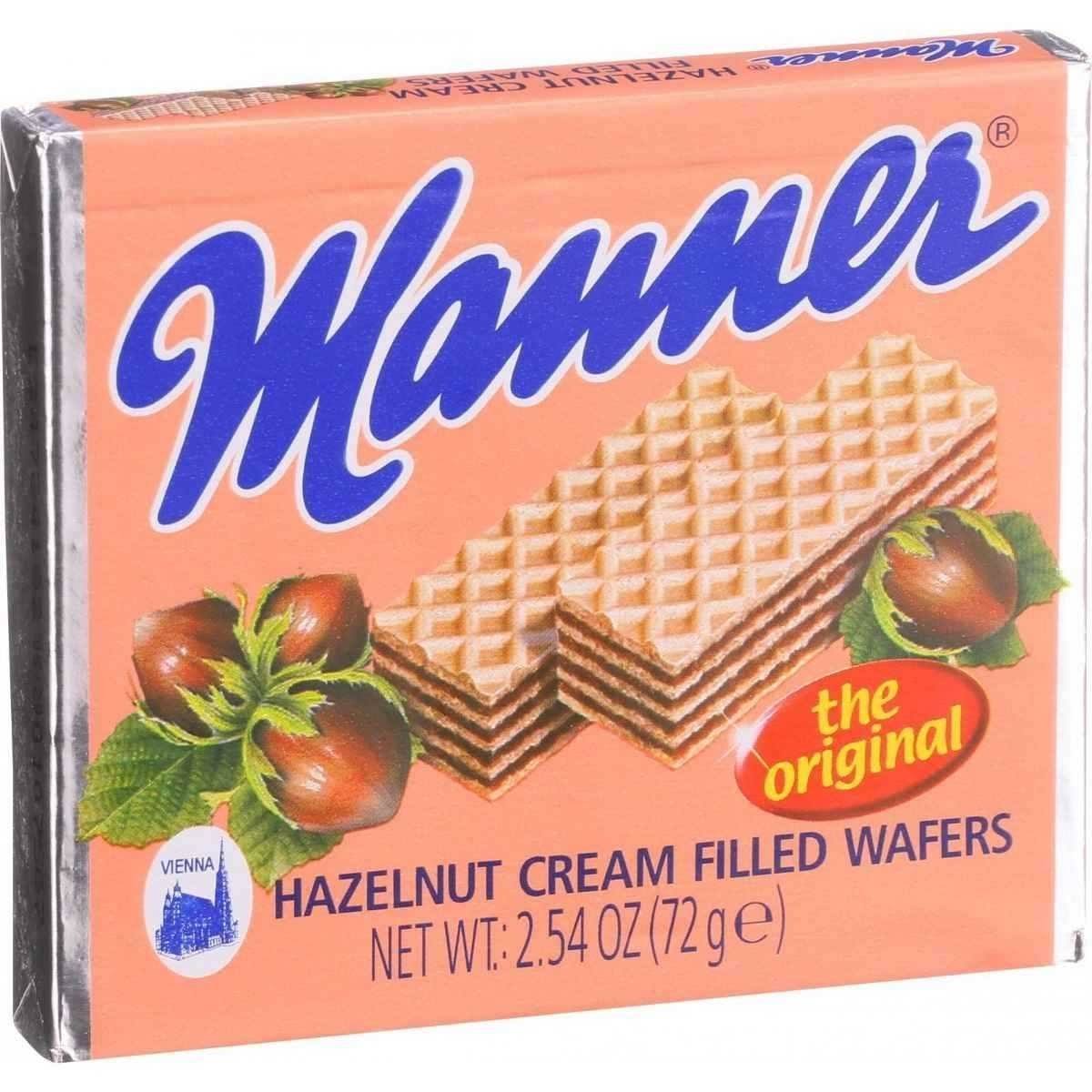 Manner Wafer Cookies, Hazelnut, Vienna - 2.65 oz