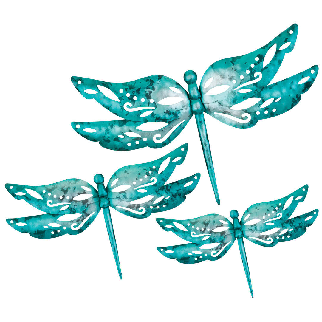 Regal Art & Gift 12075 Capri Dragonfly Decor S/3-Blue Wall Décor