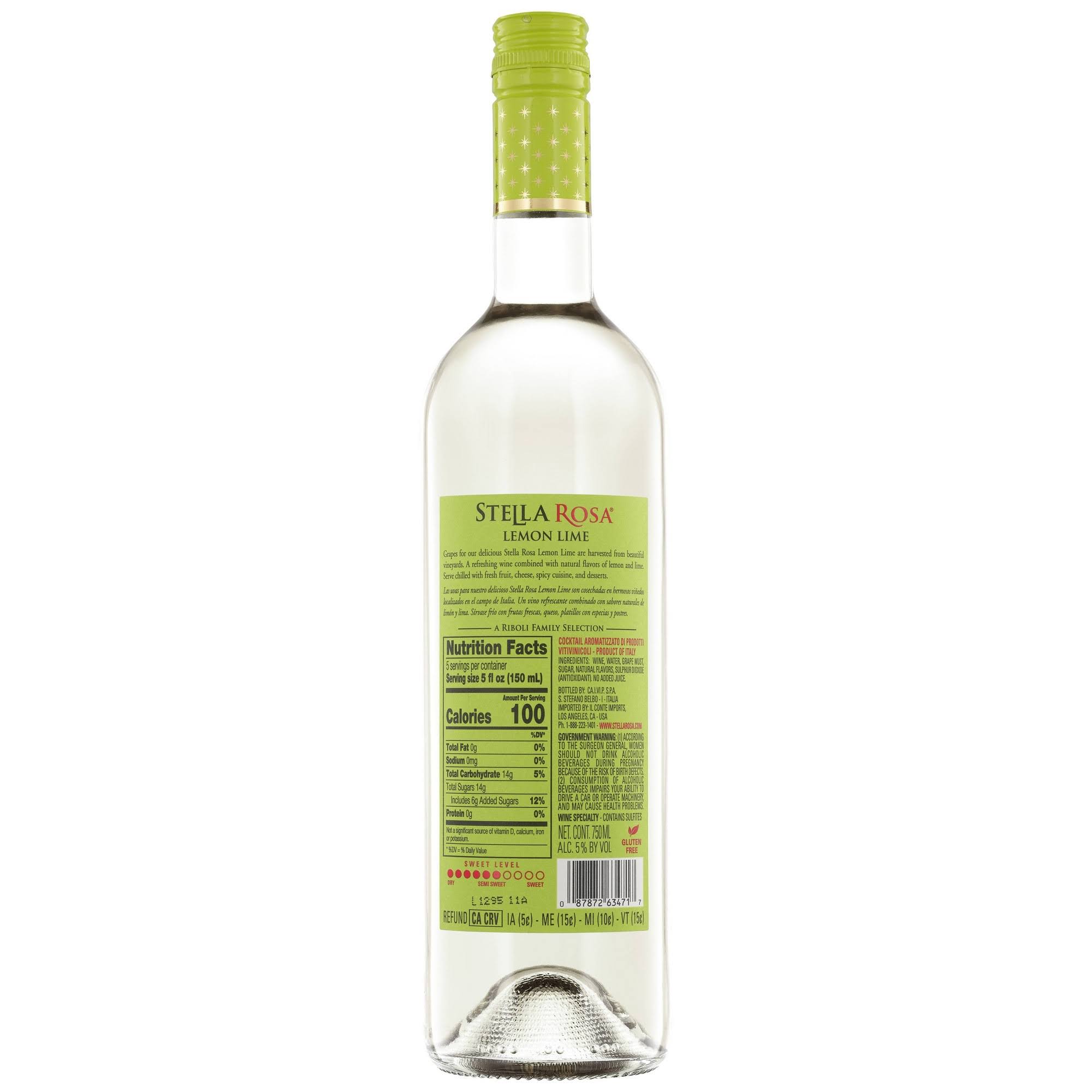 Stella Rosa L'Originale Wine, Lemon Lime, Semi-Sweet - 750 ml