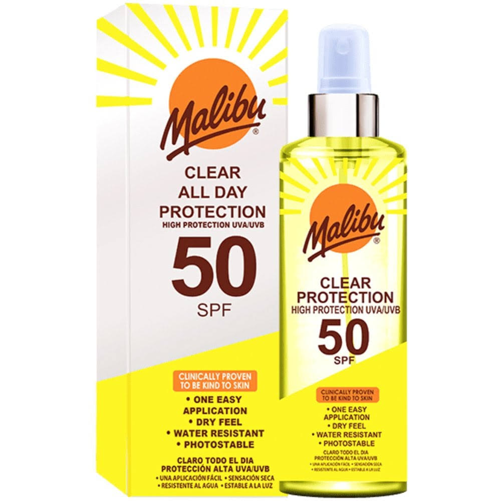 Malibu Clear All Day Protection Spray SPF 50 - 250ml