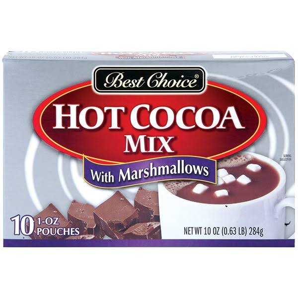 Best Choice Hot Cocoa Mix with Marshmallows - 10 ct