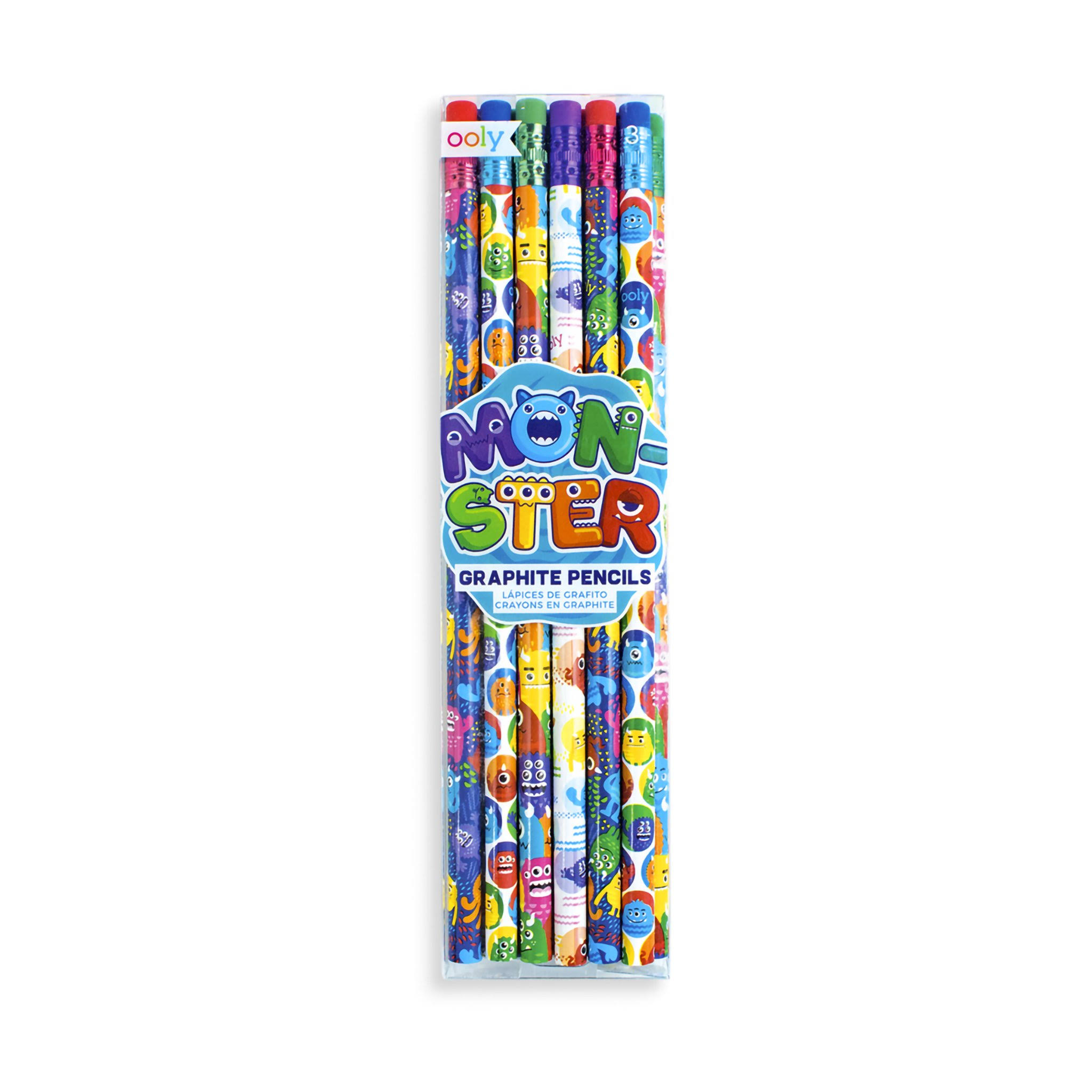 Monster Graphite Pencils - Set of 12