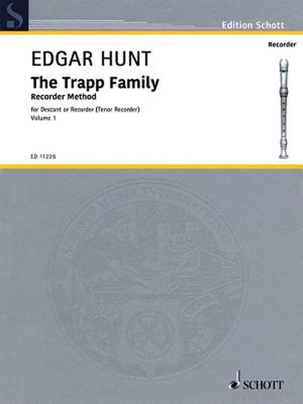 Schott The Trapp Family Recorder - Volume 1 Series by Arranged Edgar