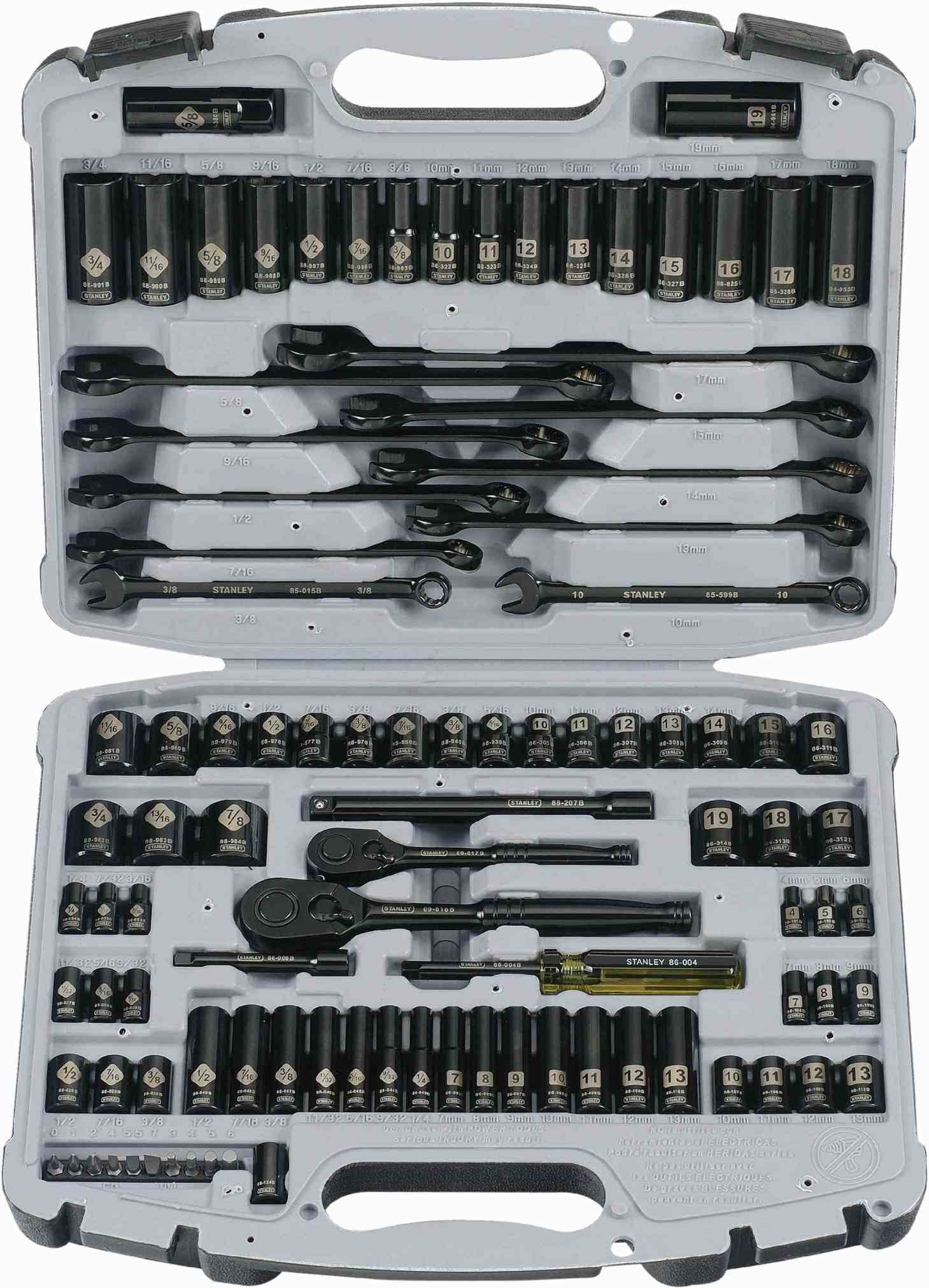 Stanley Tools Socket Set - Black Chrome