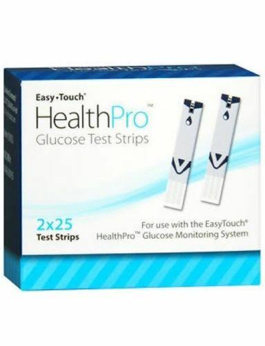 Easy Touch HealthPro Glucose Test Strips - 50ct