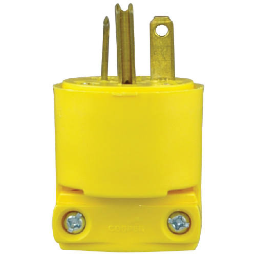 Cooper Wiring Devices Armored 3 Wire - Yellow. 2-A