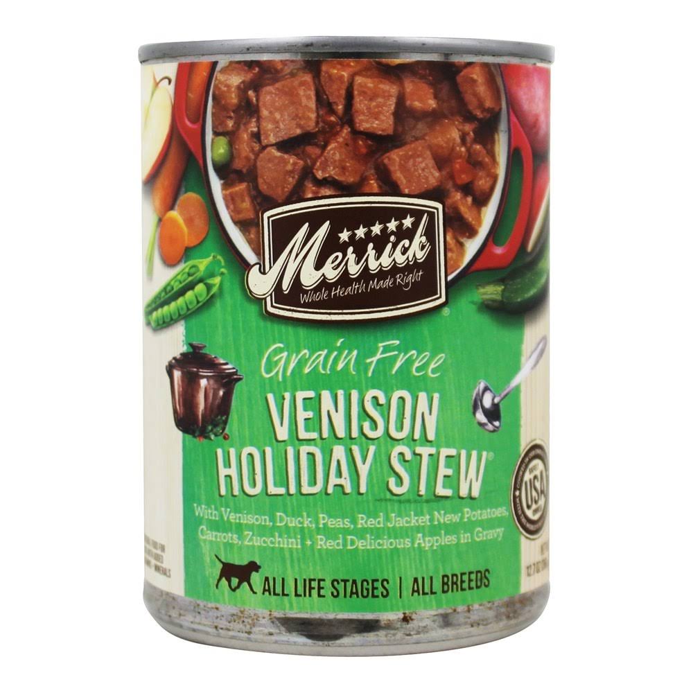 Merrick - Grain Free Canned Dog Food Venison Holiday Stew - 12.7 oz.