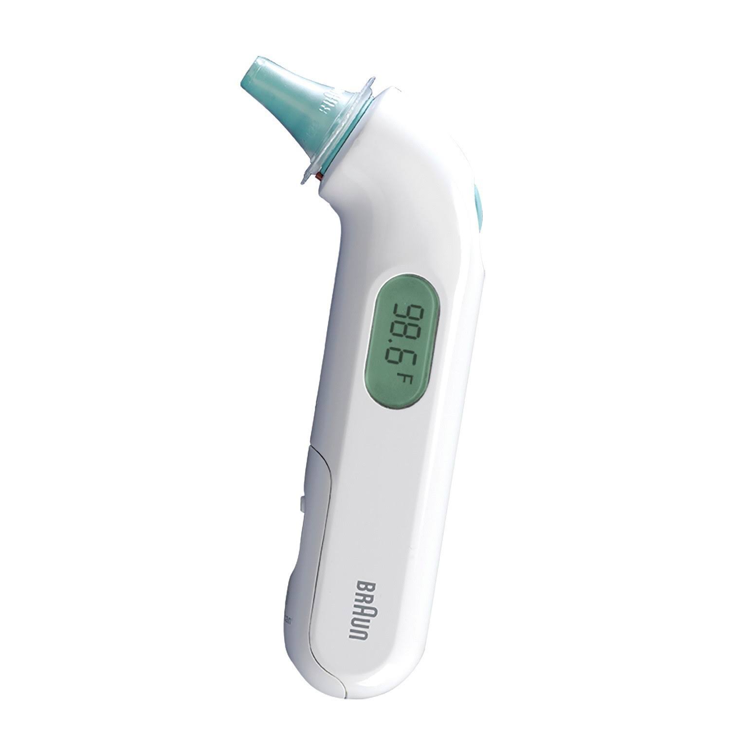 Braun ThermoScan 3 High Speed Compact Ear Thermometer - White, Green