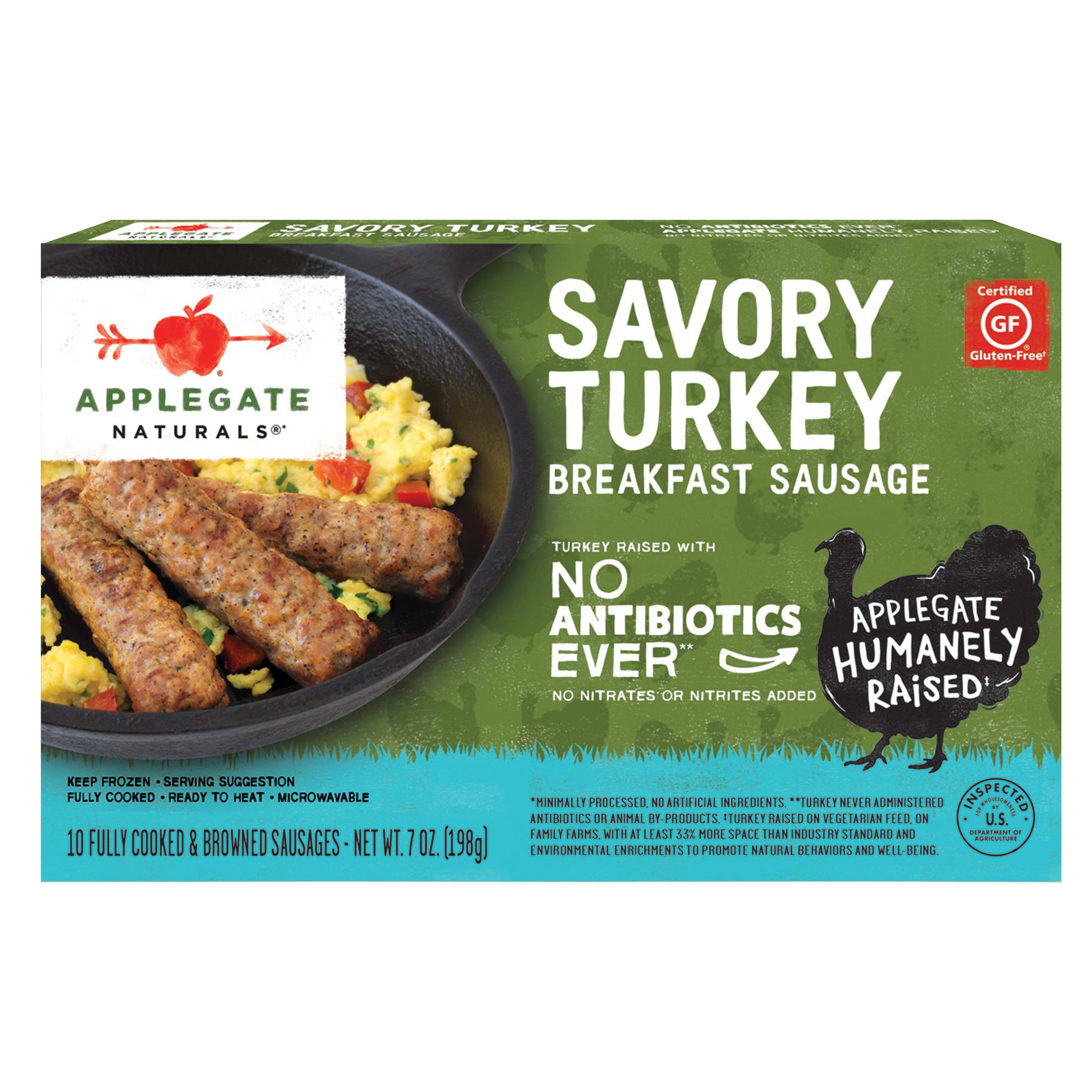 Applegate Naturals Savory Turkey Breakfast Sausage