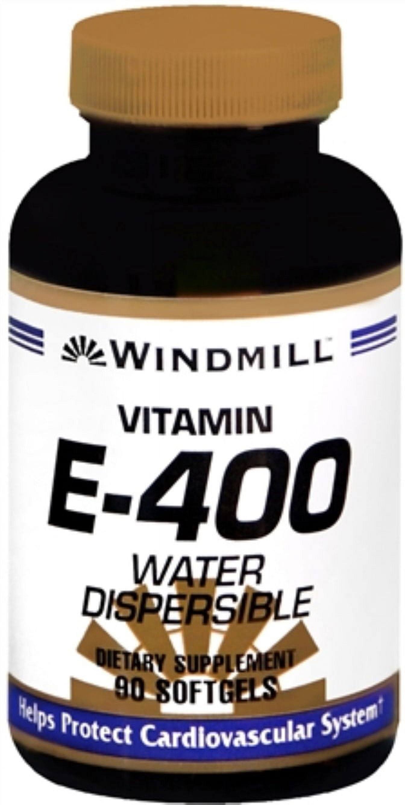 Windmill Vitamin E-400 Supplement - Water Dispersible, 90 Softgels