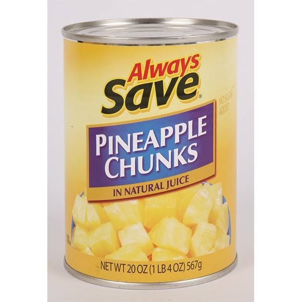 Always Save Pineapple Chunks - 20 oz