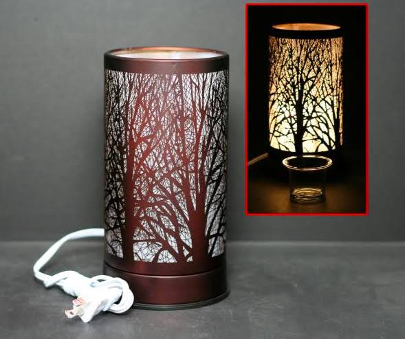 Ace- Touch Lamp w/Ess Oil Cup - Copper Forest