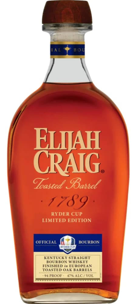 Elijah Craig Toasted Barrel Bourbon Ryder Cup Limited Edition 750ml