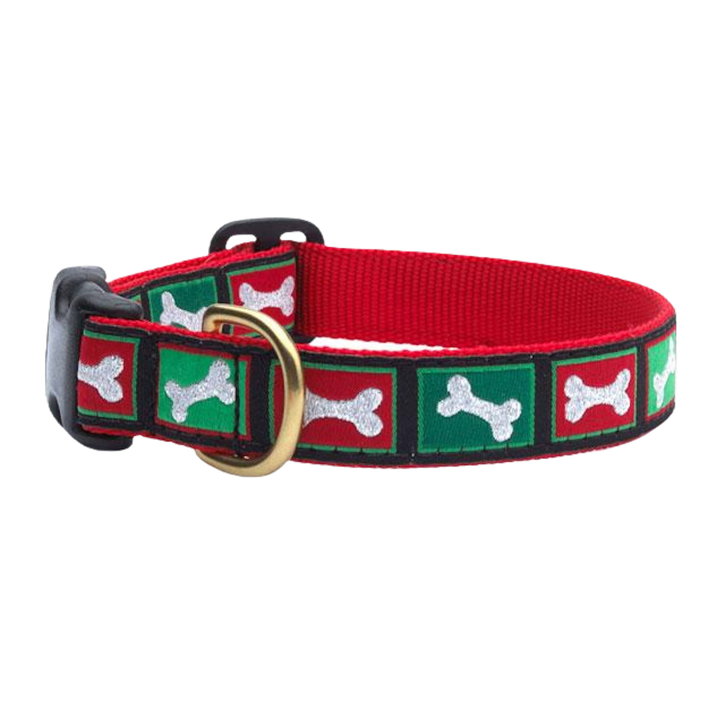 Dog Collar | Christmas Bones MD Wide