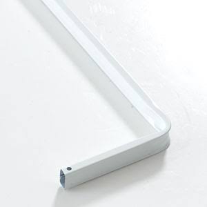 Kirsch Lockseam Design Rod - 4in. Wall Clearance White