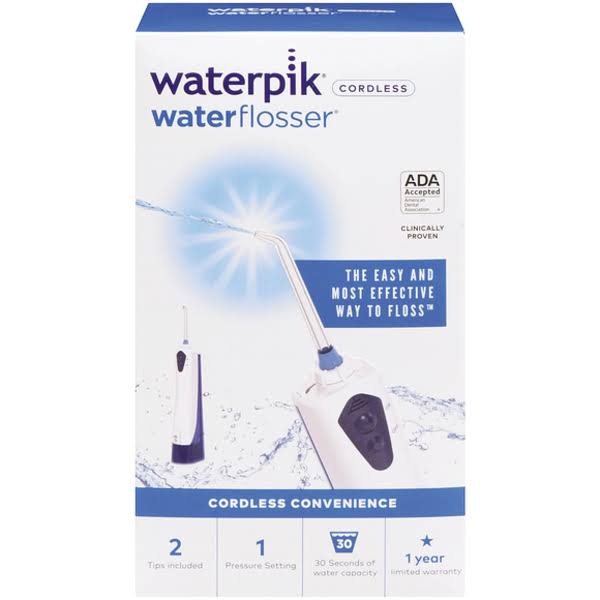 Waterpik Cordless Dental Water Jet Flosser - White