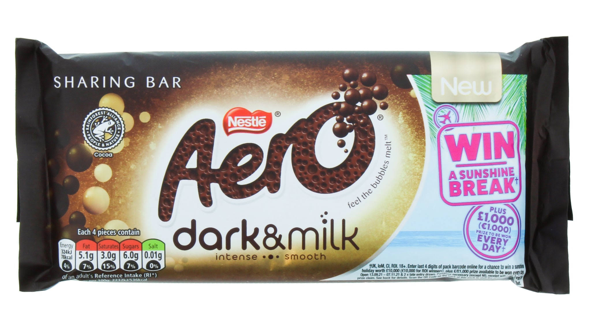 15 x Aero 90g Dark & Milk Chocolate Block - 30/06/2022 - BBE
