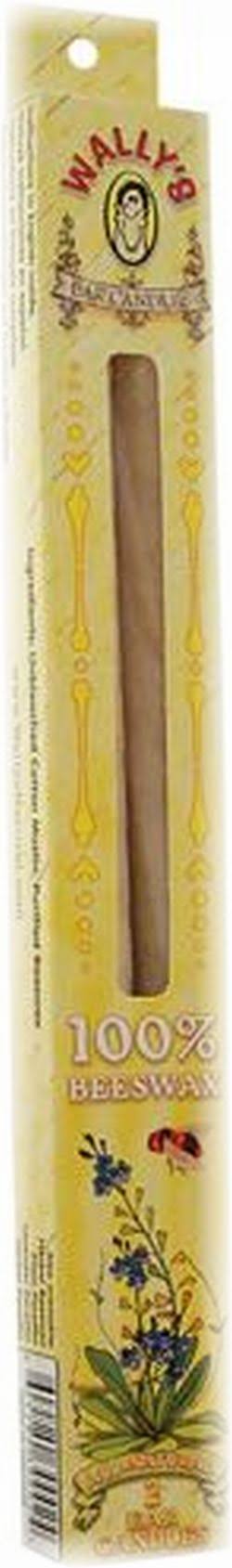 Wally's Natural Unscented Beeswax Ear Candles - 2ct